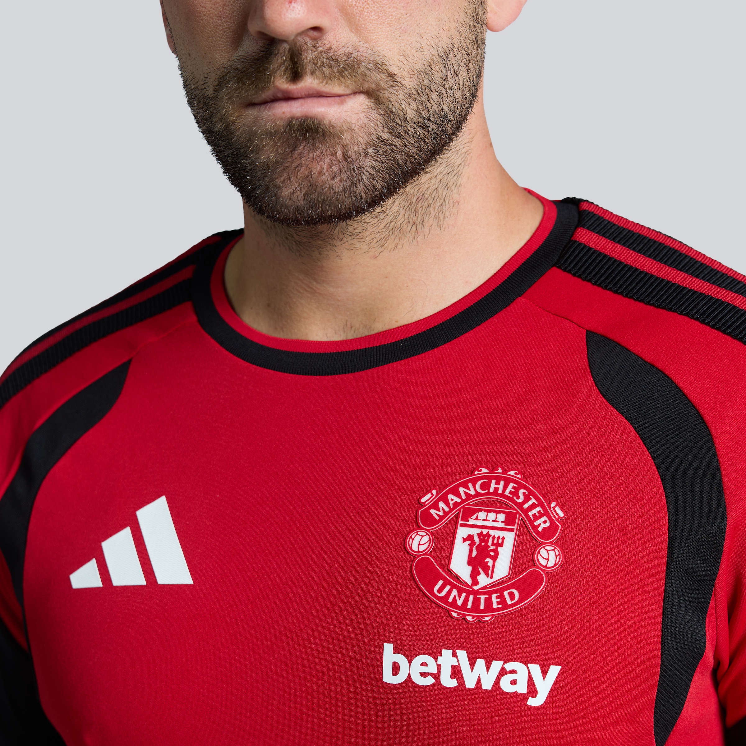 Manchester United 26/27 Training Tiro Authentic T-Shirt Red (Sponsored) Red Detail [4-5]