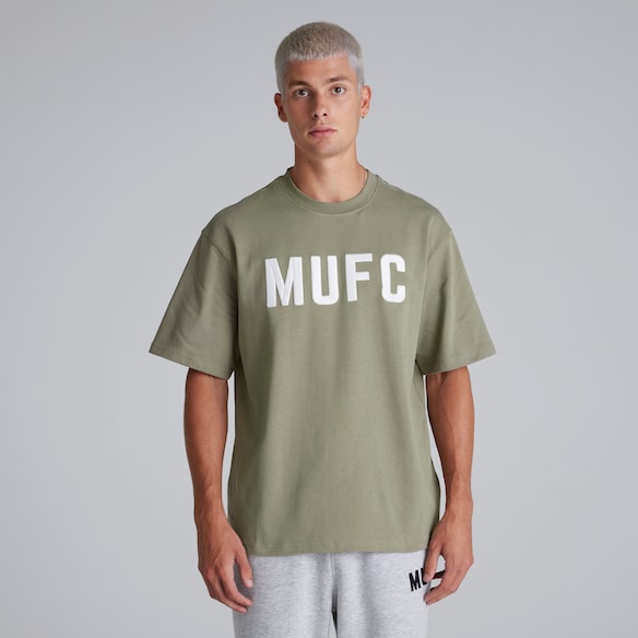 Manchester United Mens MUFC T-Shirt Green Verde