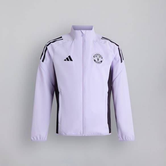 Manchester United Tiro 25 Competition Presentation Jacket Kids Purple