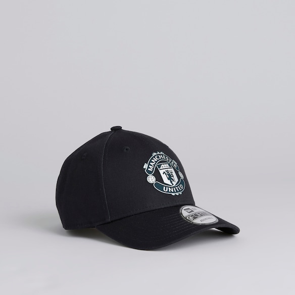 Manchester United x New Era Kids Rubber Woven 9Forty Cap Navy Navy blue