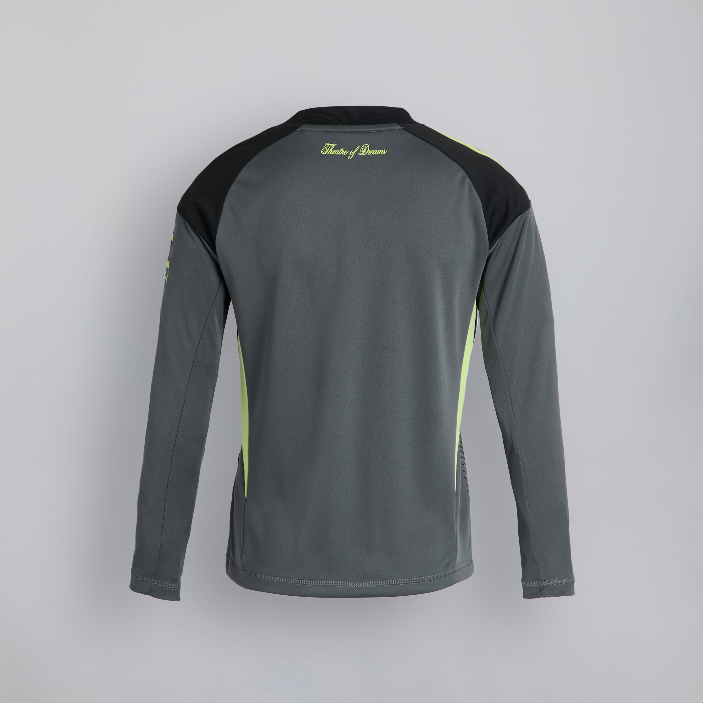 Manchester United Kids 25/26 Goalkeeper Long Sleeve Jersey Verde Detalle [2-2]