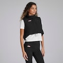 Manchester United x adidas Womens City Escape Cropped Gilet Black