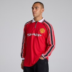Manchester United Long Sleeve 1998-00 Home Shirt Red