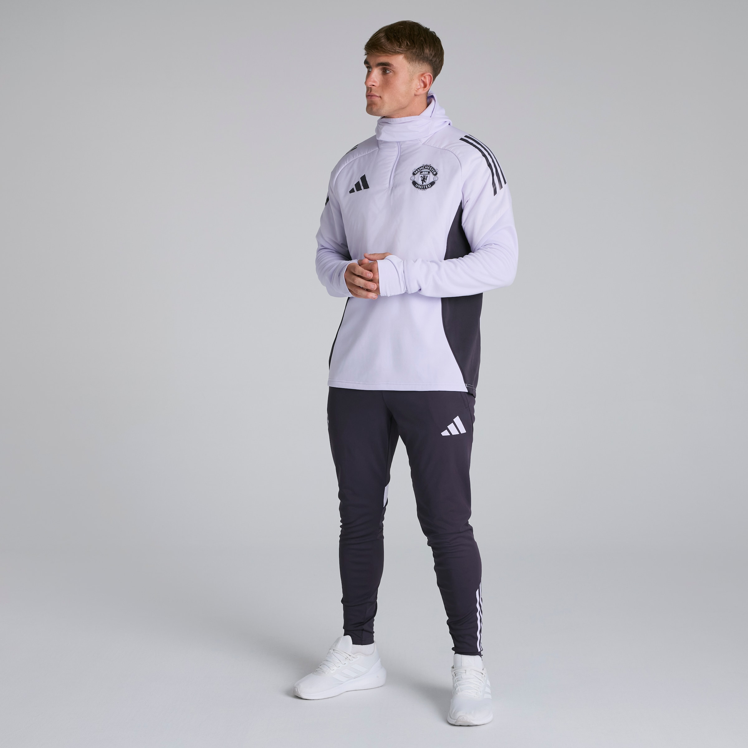 Manchester United Tiro 25 Competition Winterized Top Purple Detail [3-6]