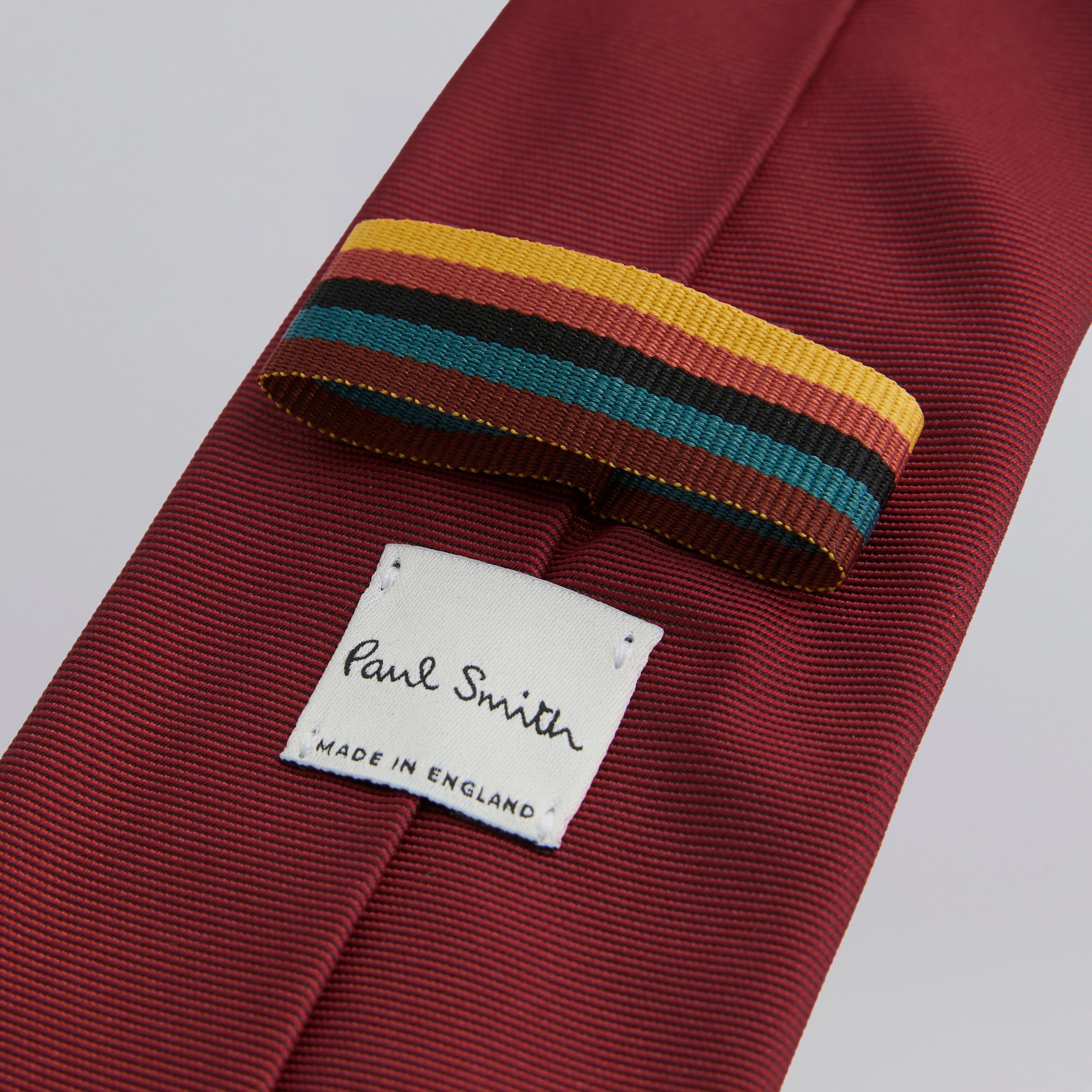 Manchester United x Paul Smith Stripe Tipping Tie Red Detail [4-4]