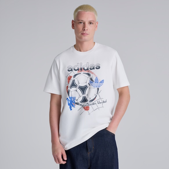 Manchester United x adidas Originals Graphic T-Shirt White Blanc
