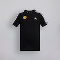 Camiseta de Algodón 3-Stripes Essentials para Niños Manchester United x adidas Negra
