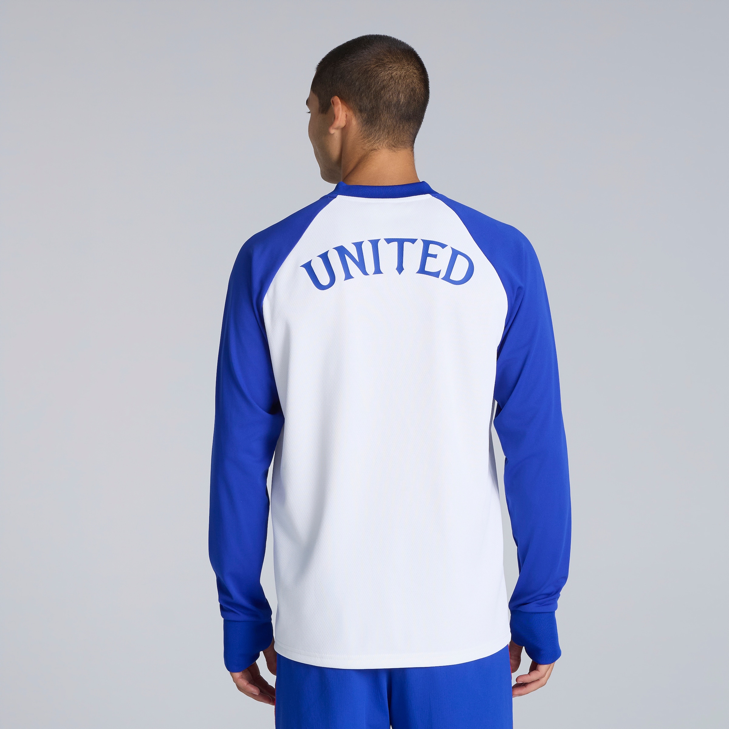 Manchester United 26/27 Away Pre Match Warm Top (Sponsored) White Detail [2-5]