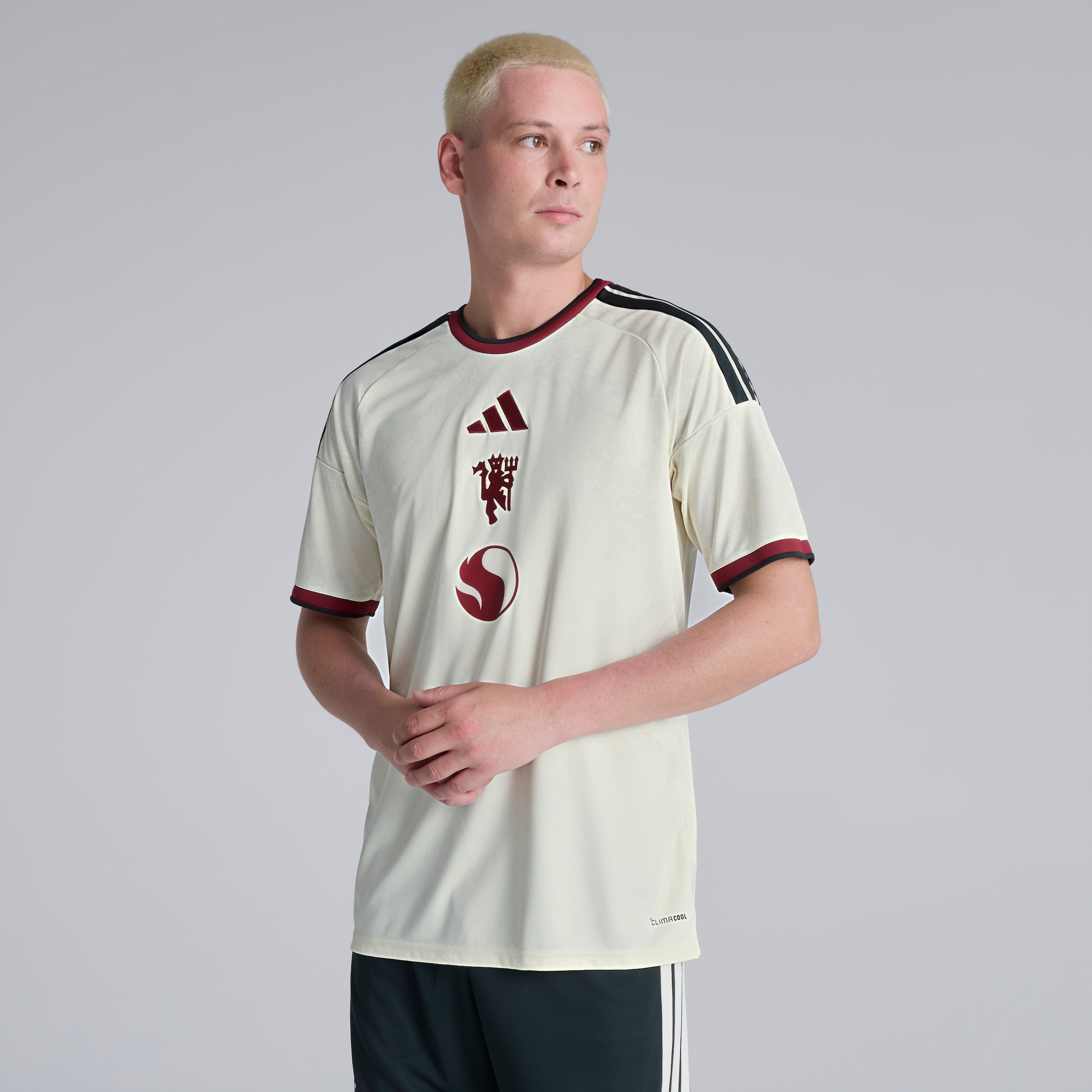 Manchester United 26/27 Third Jersey with Cunha 10 UCL Printing & Badge Beige Detail [3-6]