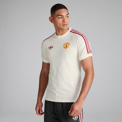 Manchester United x adidas Originals Adicolor Classics 3-Stripes T-Shirt White