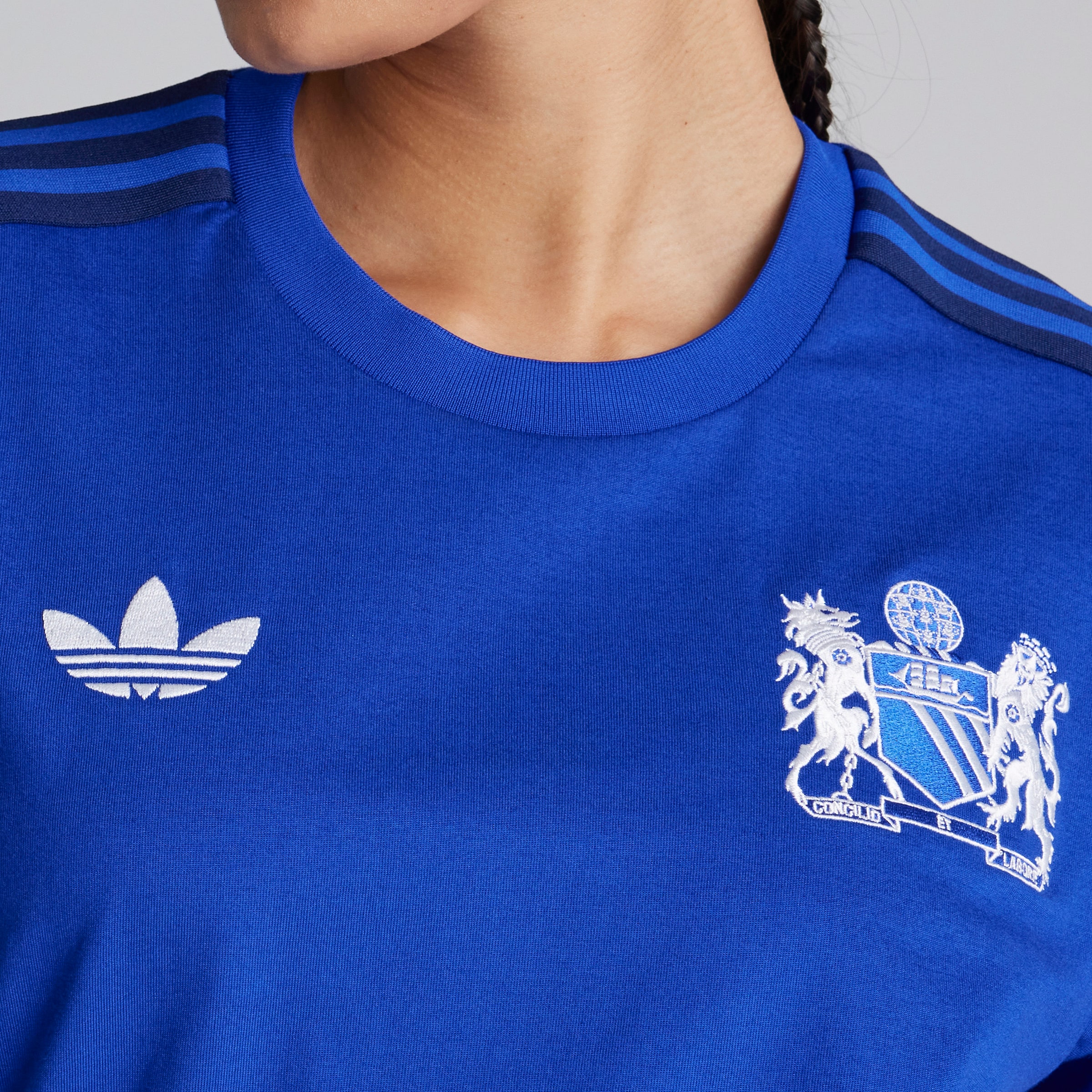 Manchester United x George Best x adidas Originals Long Sleeve Jersey Blue