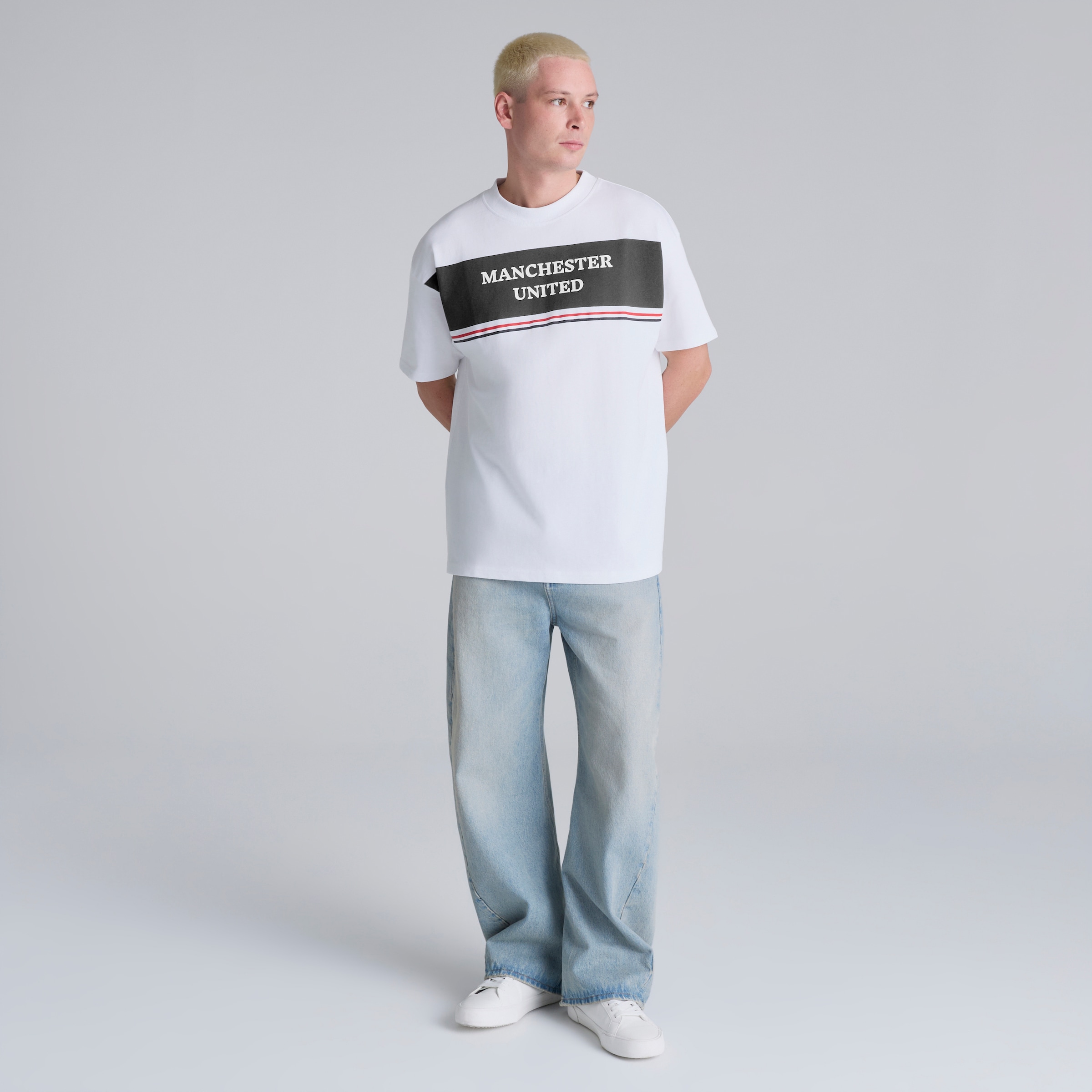 Manchester United Club Colours T-Shirt White Blanc Détail [3-5]