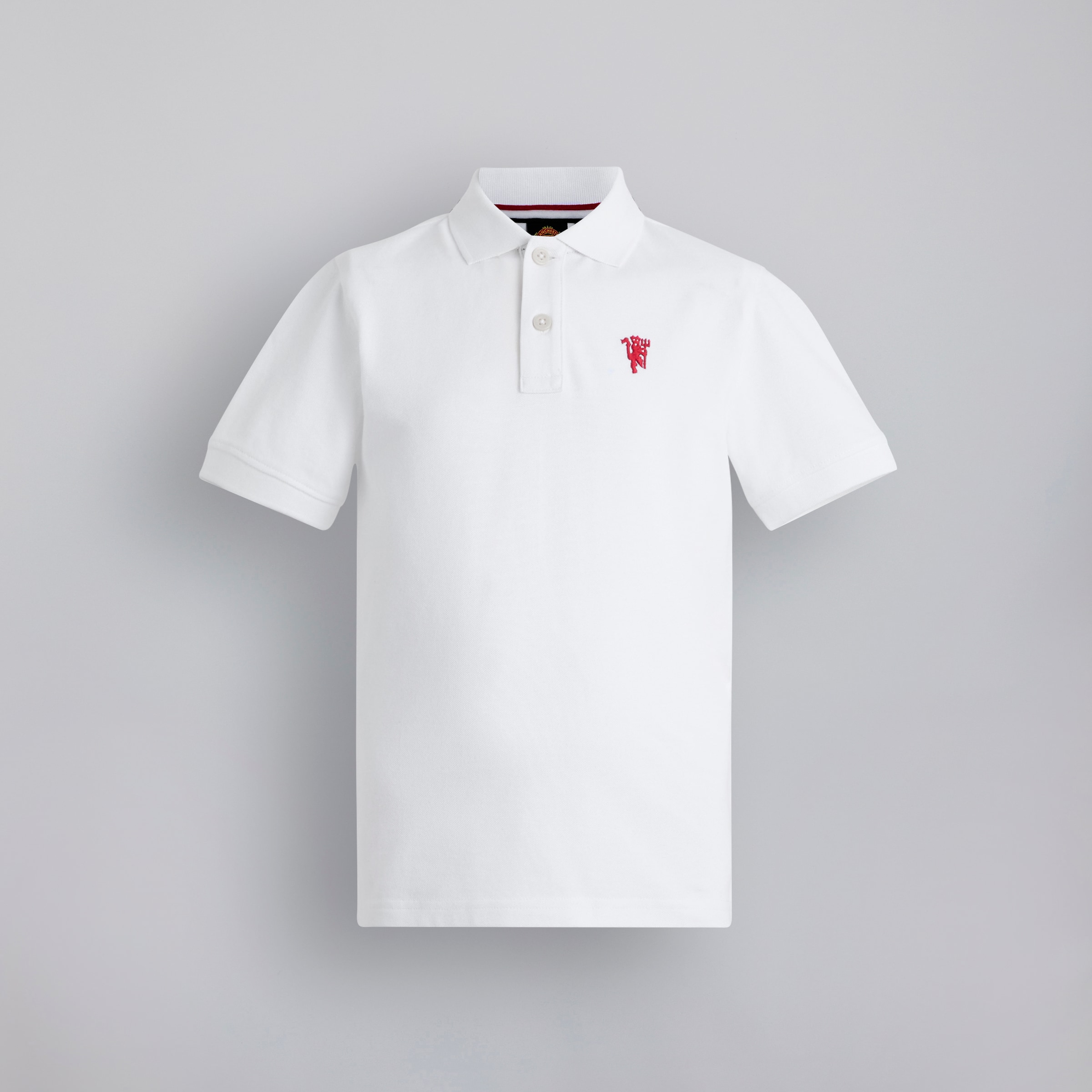 Manchester United Kids Devil Essentials Polo Shirt White White