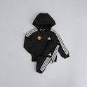 Manchester United x adidas Infant Essentials Full Zip Hooded Jogger Set Black