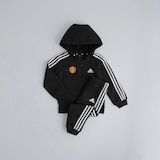 Manchester United x adidas Infant Essentials Full Zip Hooded Jogger Set Black
