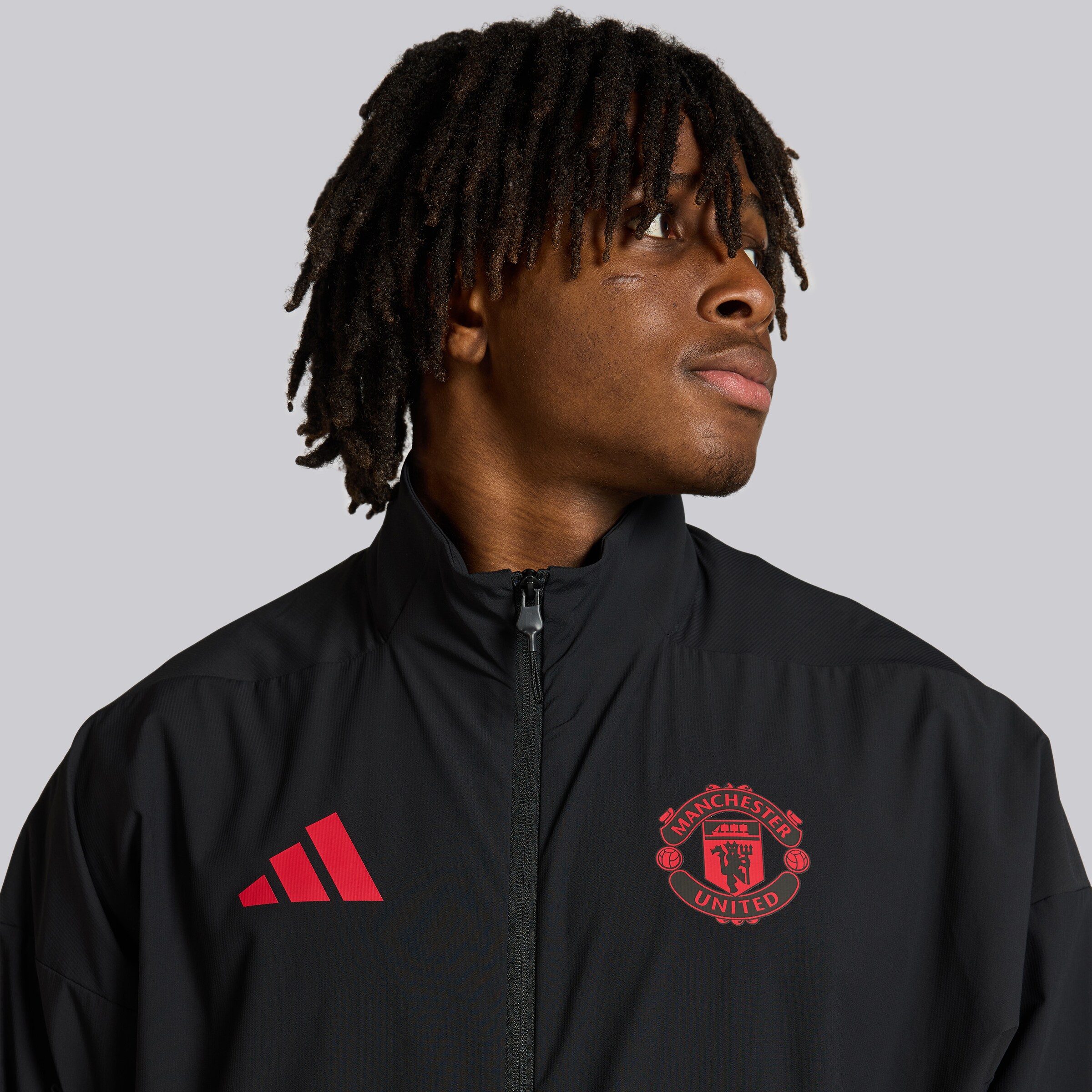 Manchester United Z.N.E. Anthem Jacket Black Detail [4-5]