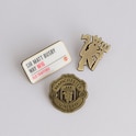 Manchester United Badge Set 3 Pack Multi