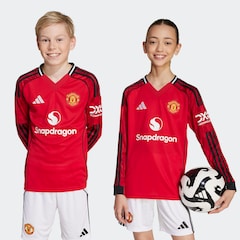 Manchester United Kids 25/26 Home Long Sleeve Jersey