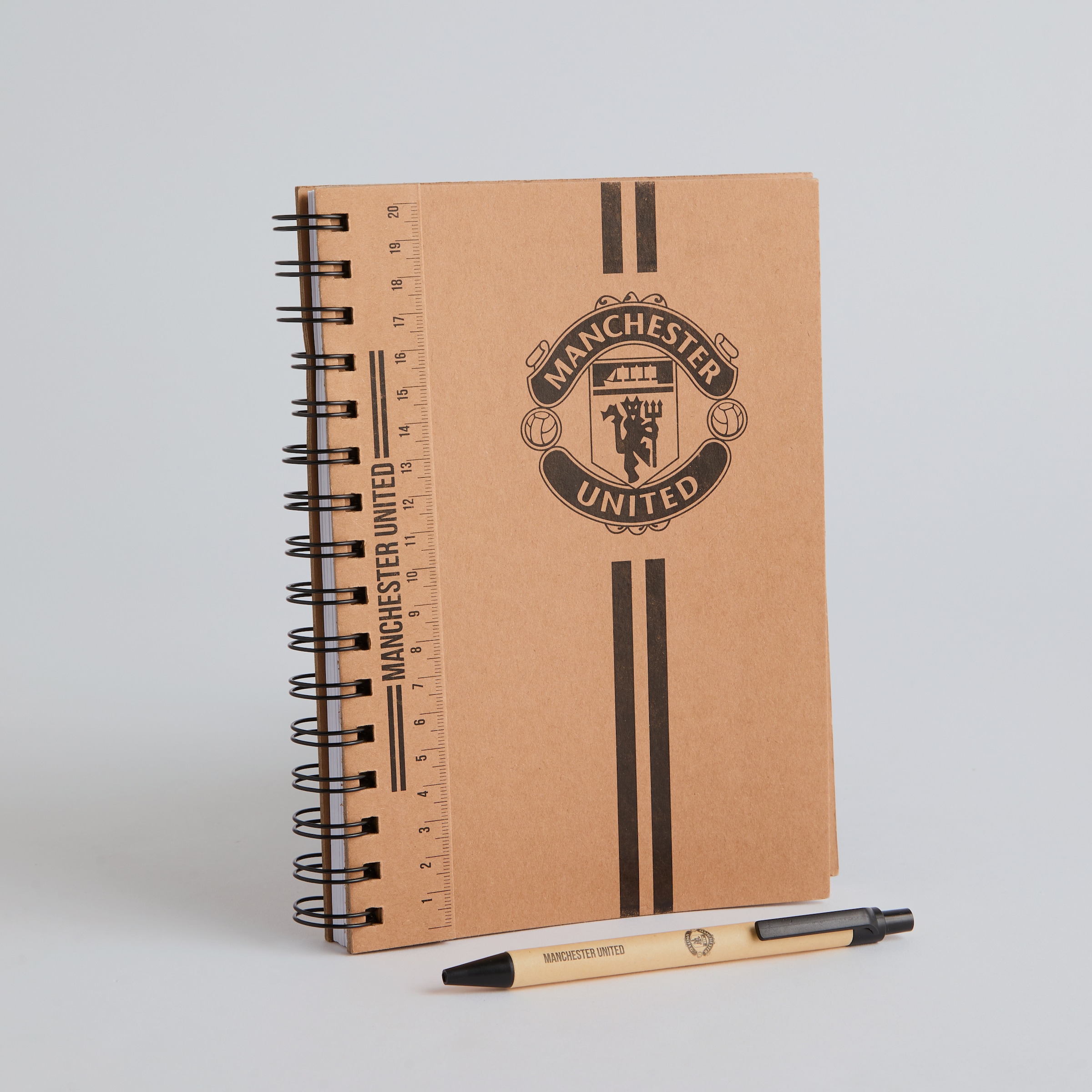 Manchester United A6 Notebook and Pen Set Brown Brown Detail [3-4]