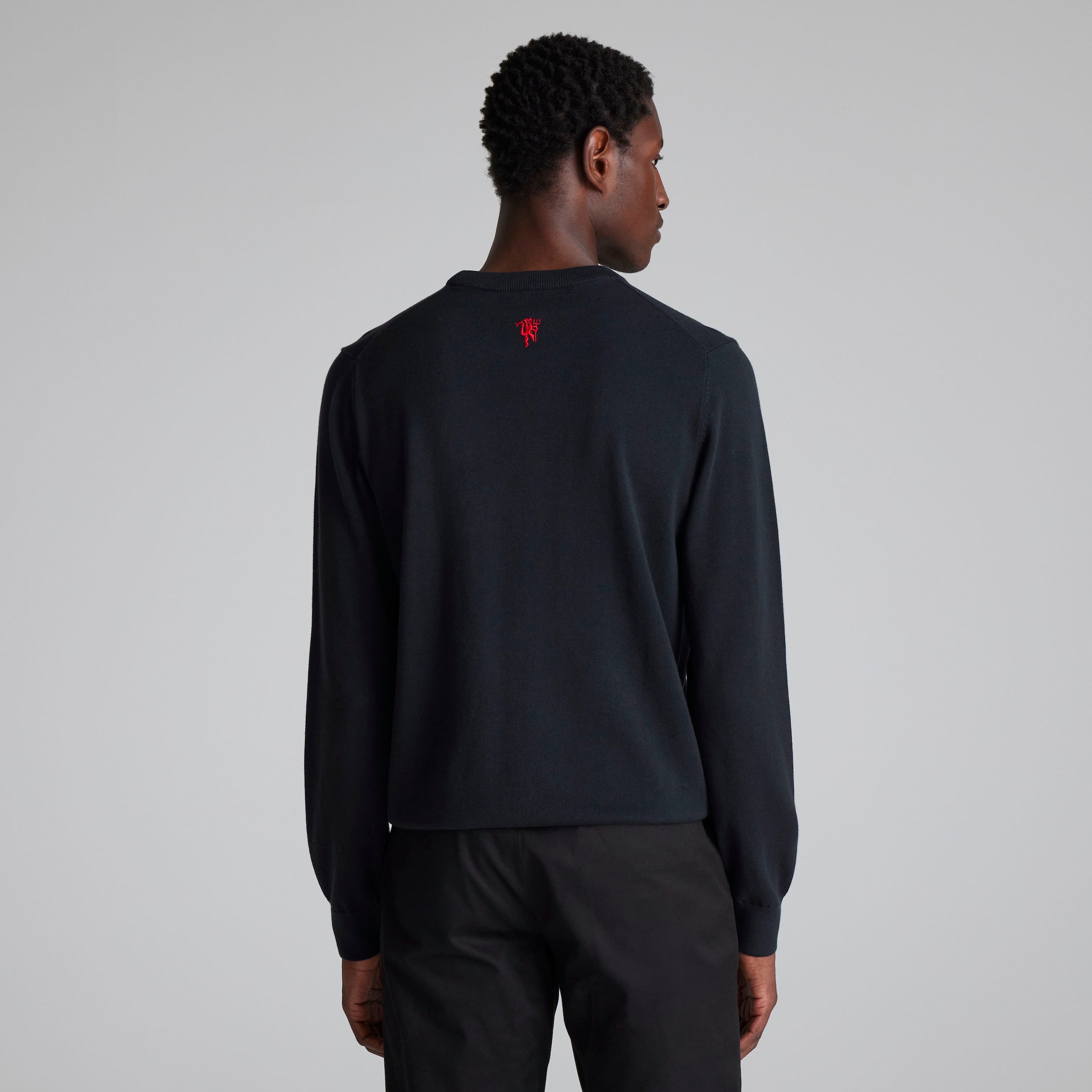 Manchester United x Paul Smith Mens Knitted Jumper Navy Navy blue Detail [2-7]