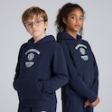 Manchester United Kids Varsity Overhead Hoodie Navy