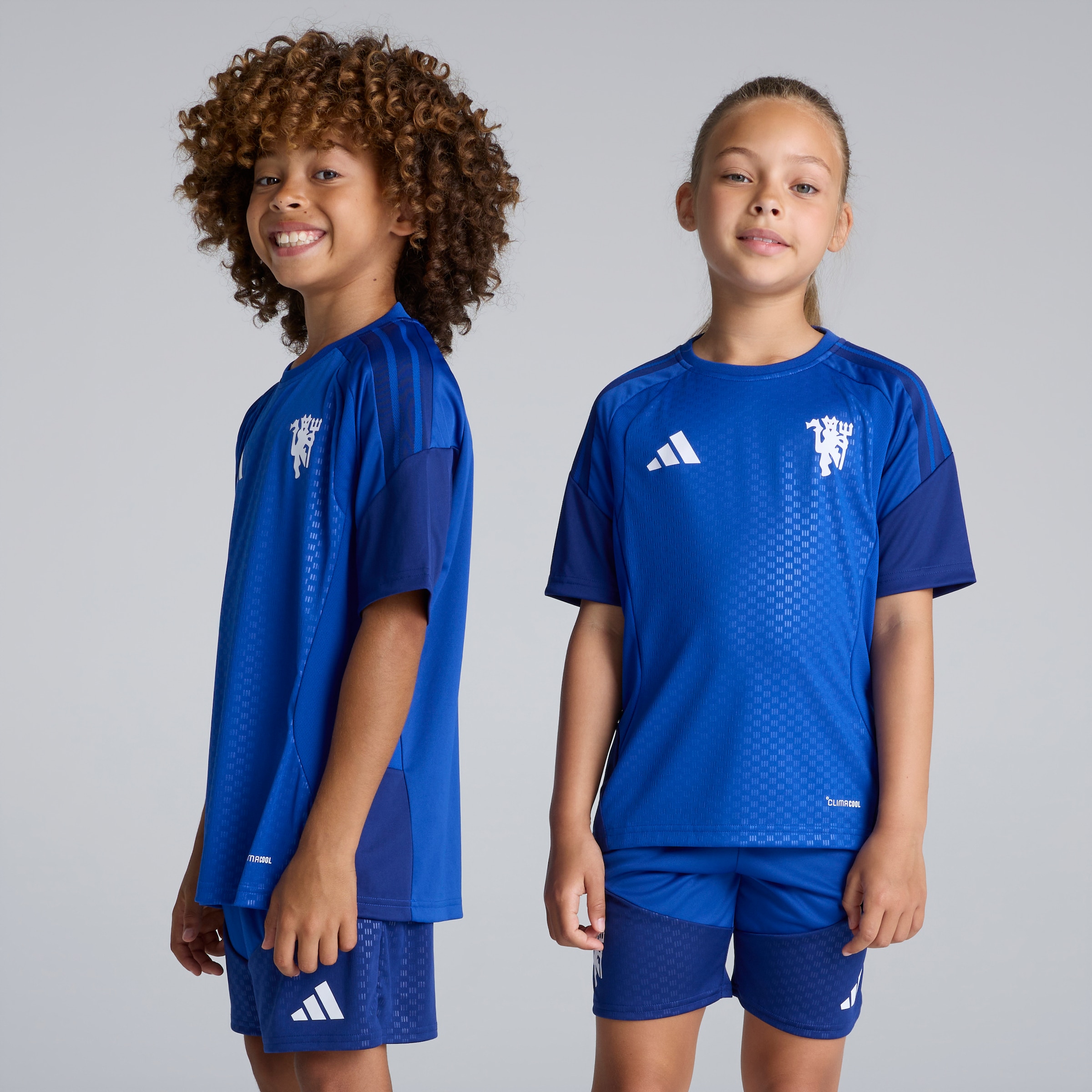 Manchester United Kids 26/27 Cup Training Tiro Jersey Blue 蓝色