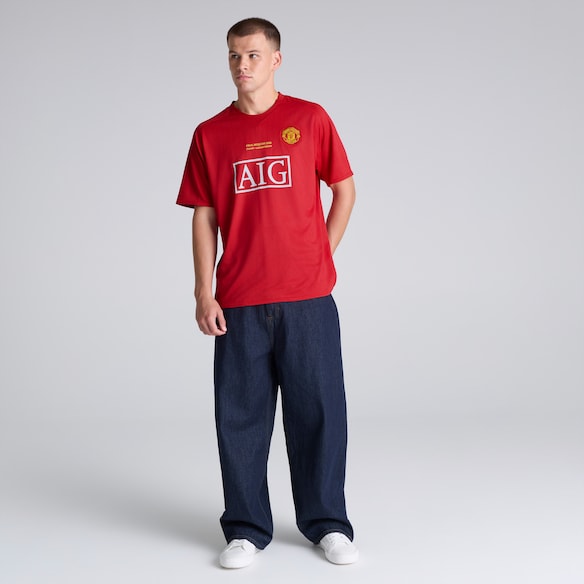Manchester United 2007-09 Retro Home Champions League Final Shirt Red Rot