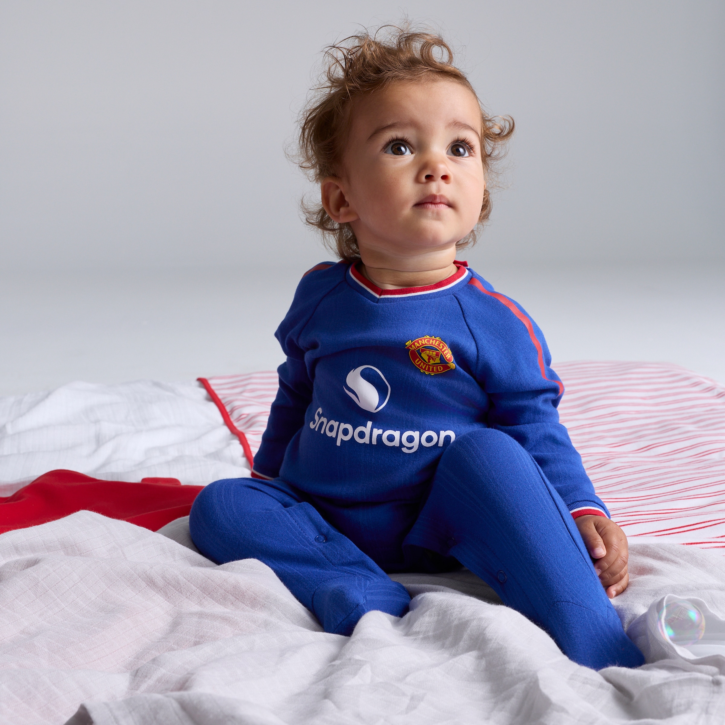 Manchester United Baby 26/27 Away Sleepsuit Blue Blue