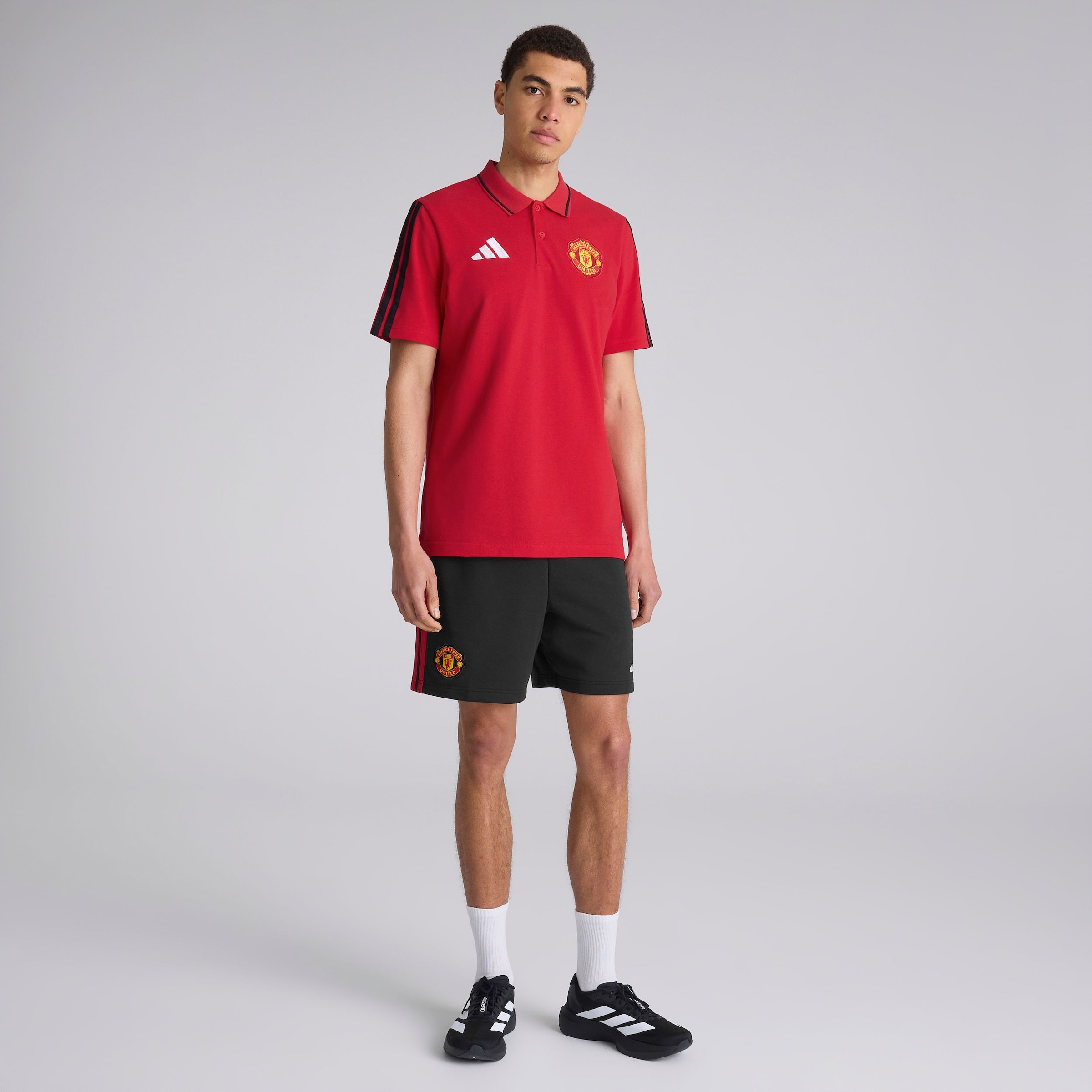 Manchester United x adidas DNA Shorts Black 黑色 细节 [3-5]