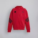 Manchester United x adidas Kids Future Icons Full Zip Hooded Track Top Red