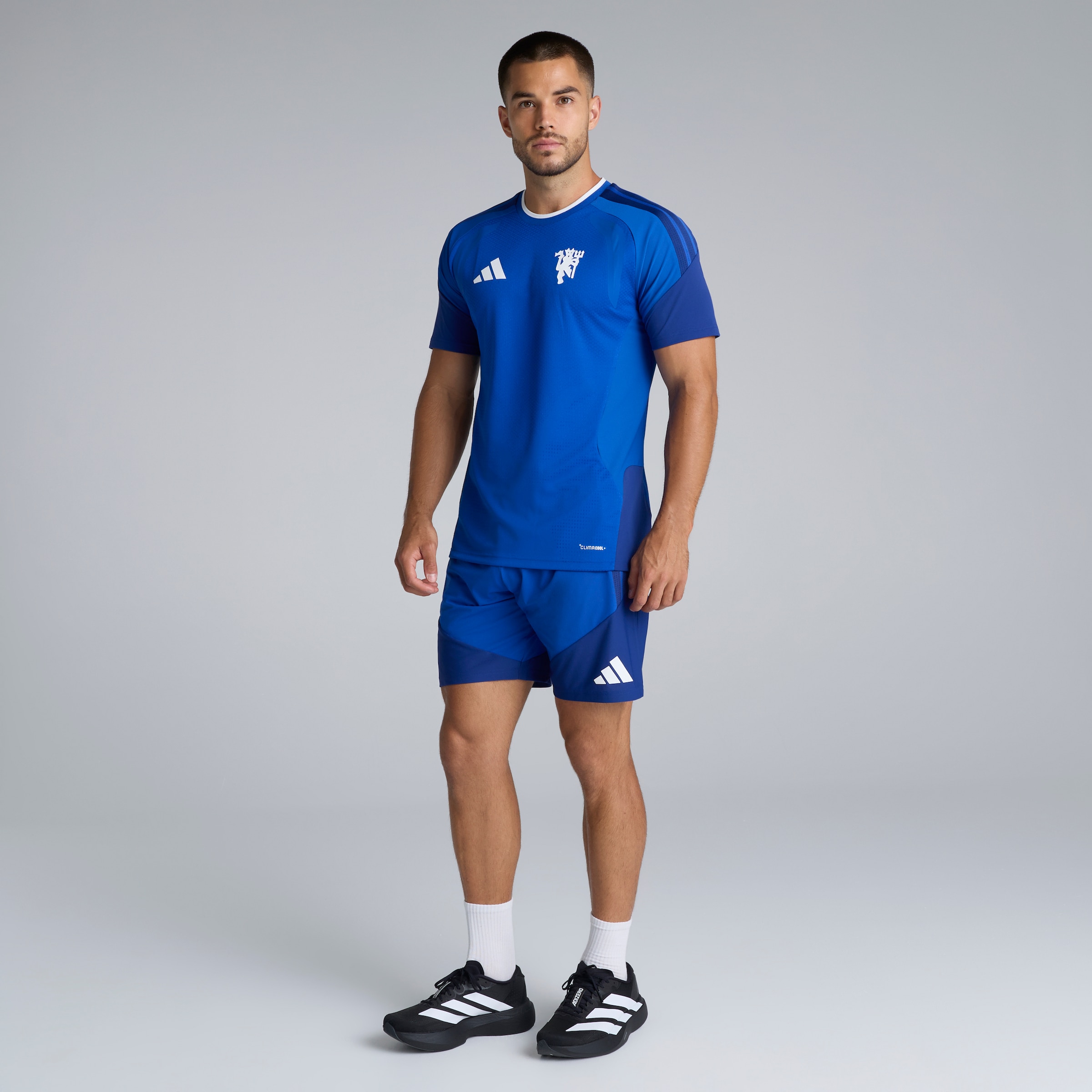 Manchester United 26/27 Cup Training Tiro Authentic Shorts Blue Blau Detail [3-5]