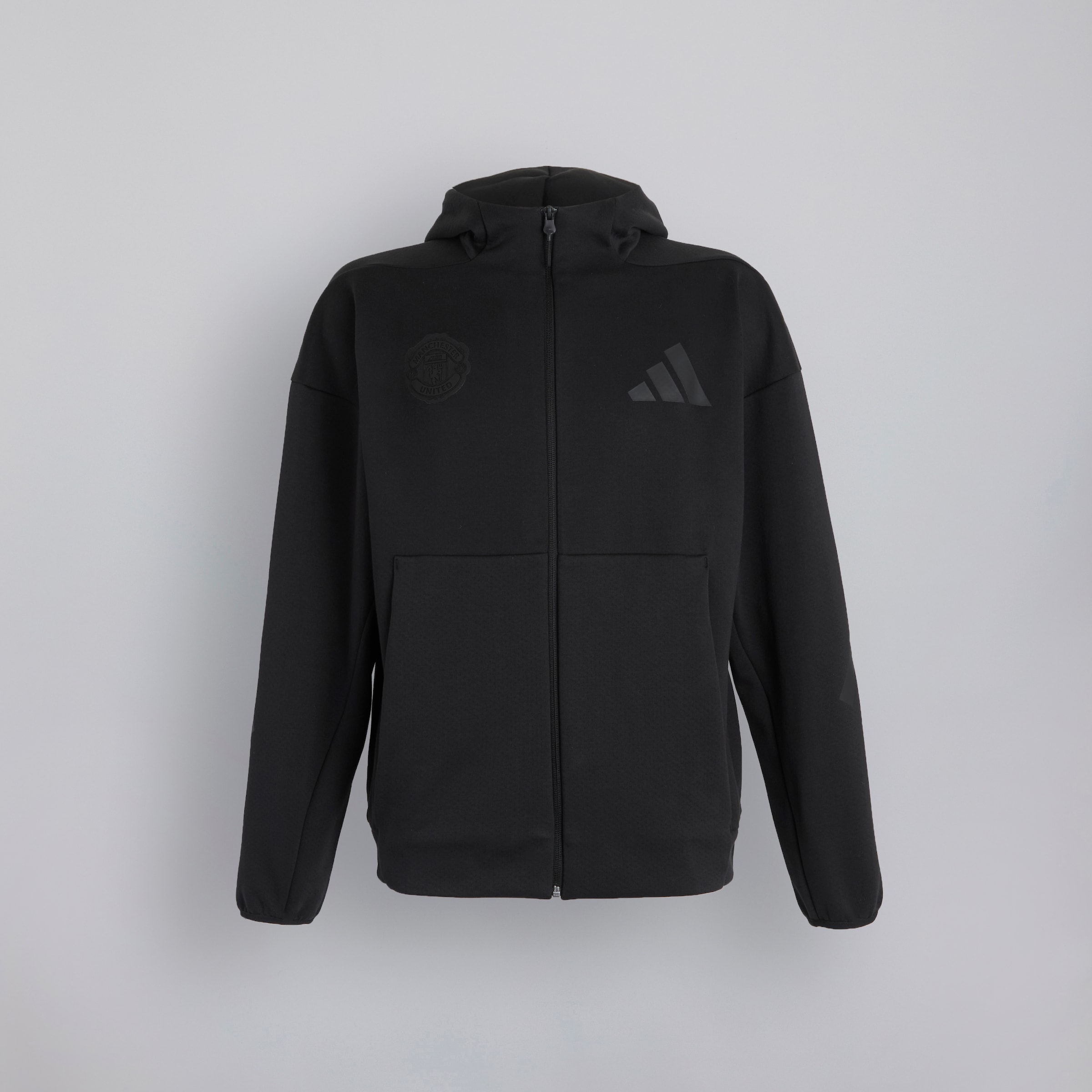 Manchester United x adidas Z.N.E. Full-Zip Hooded Track Jacket Black 검정색