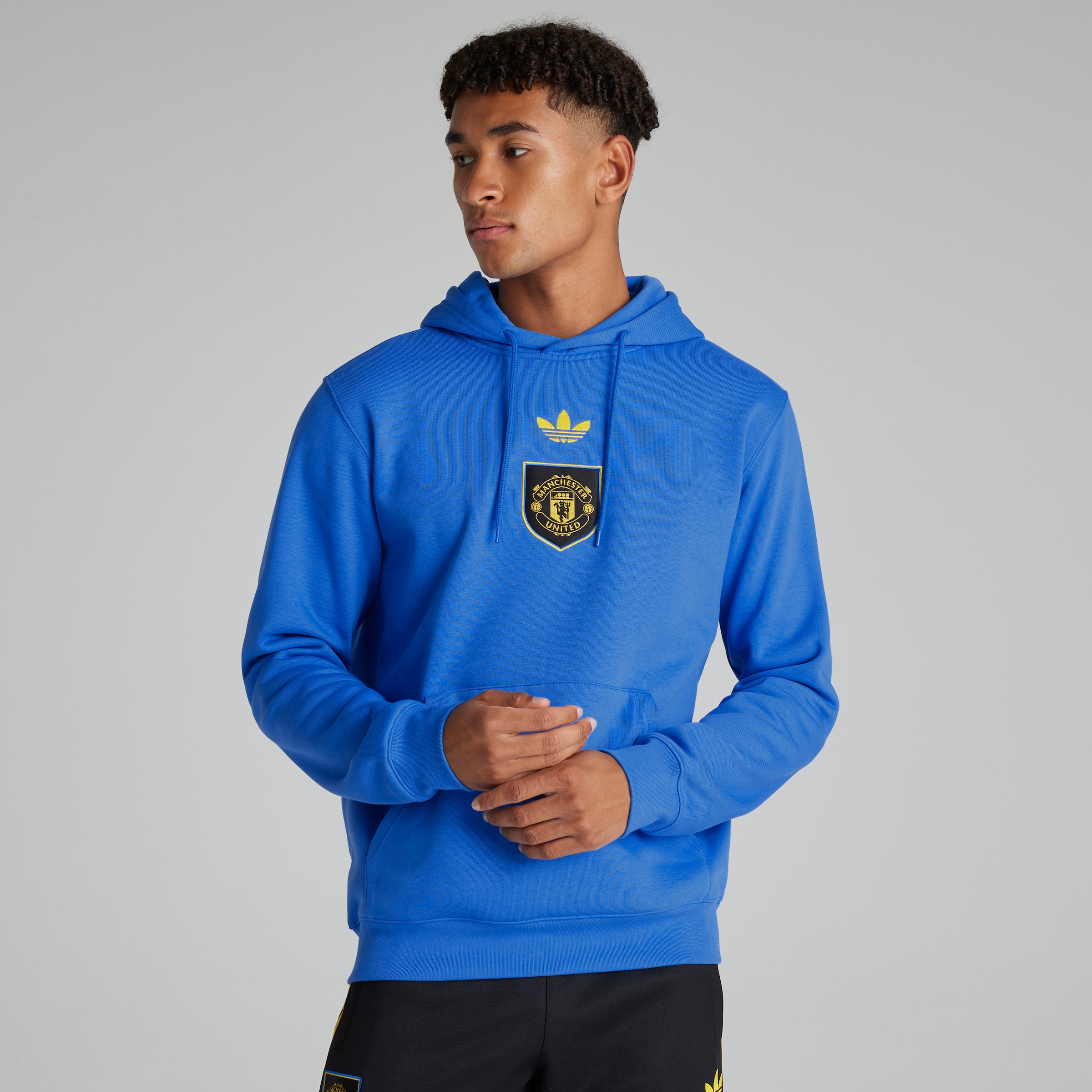 Manchester United x adidas LFSTLR Hoodie Blue Blue Detail [3-6]
