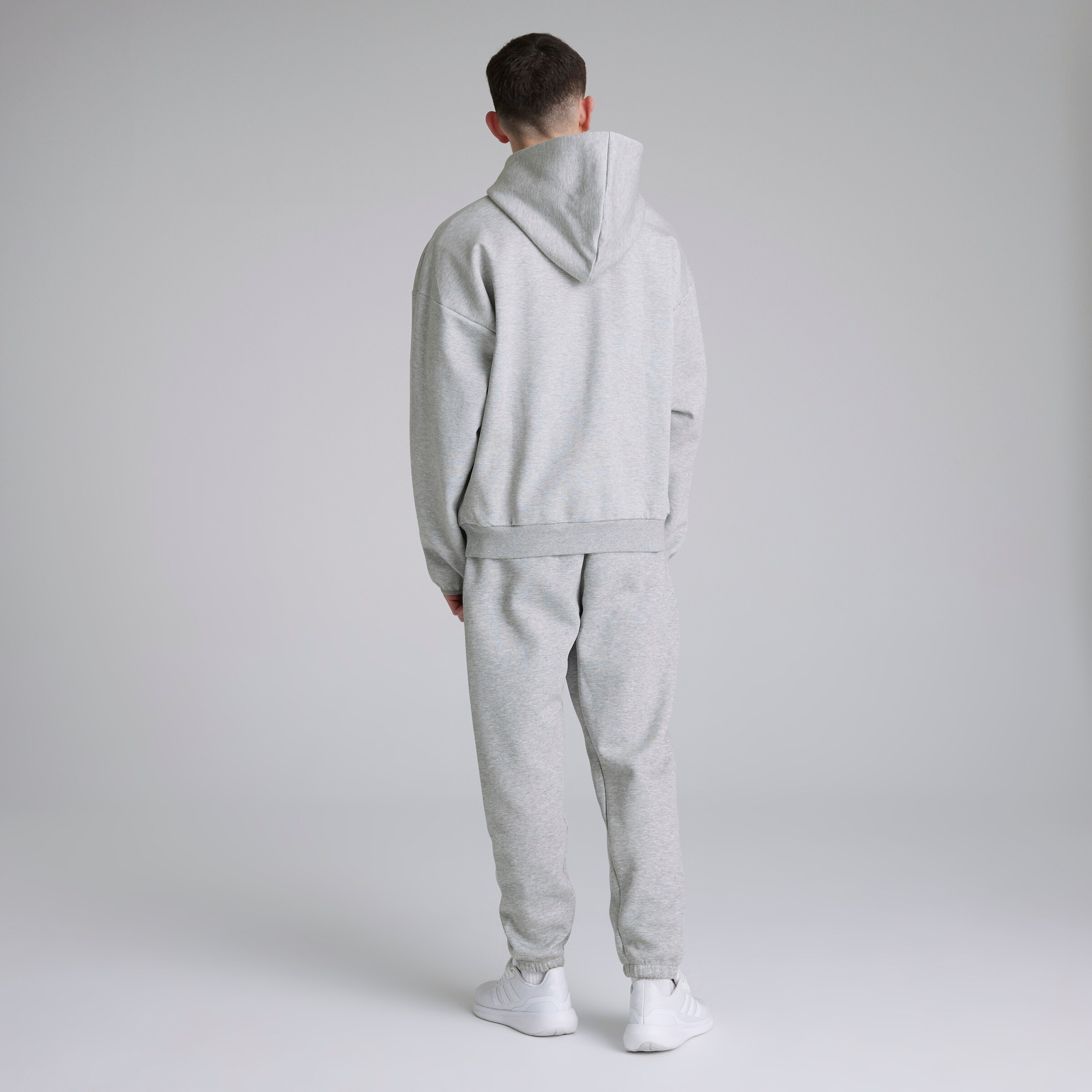 Manchester United x adidas Future Icons Joggers Grey Marl Gris Détail [2-5]