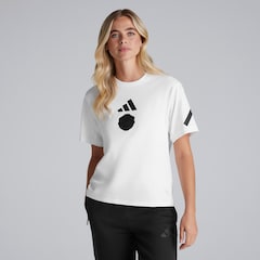 T-Shirt Blanc Z.N.E. Manchester United x adidas Femmes