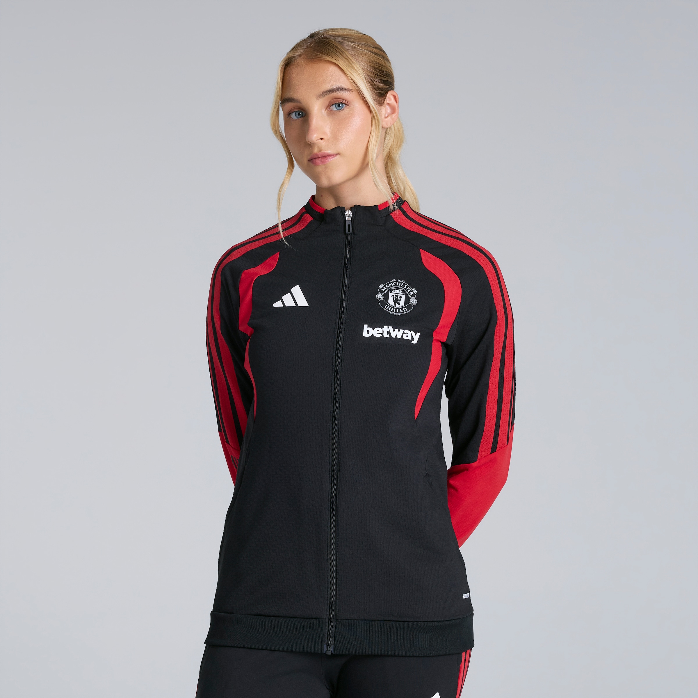 Manchester United Womens 26/27 Training Tiro Authentic Jacket Black (Sponsored) 검정색