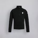 Manchester United x adidas Kids Golf 1/4 Zip Layer Top Black