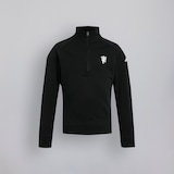Manchester United x adidas Kids Golf 1/4 Zip Layer Top Black