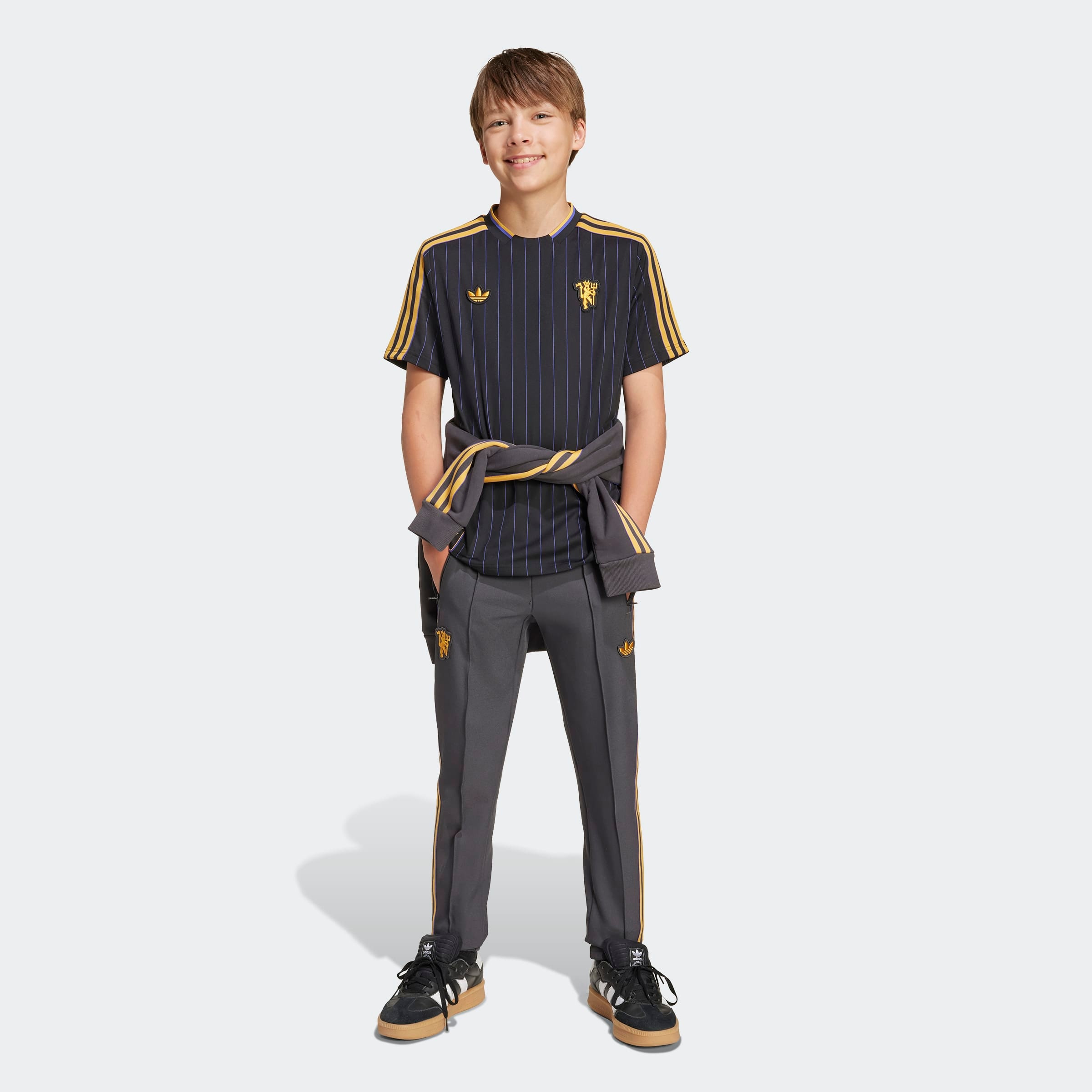 Manchester United Terrace Icons Jersey Kids Noir Détail [4-9]