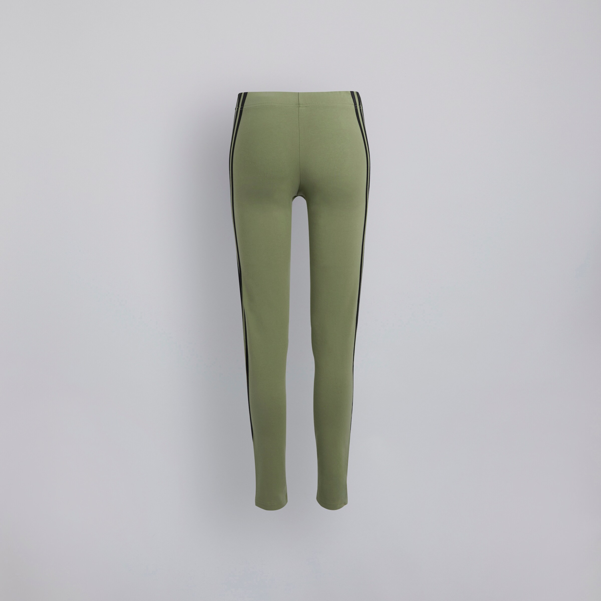 Manchester United x adidas Womens Future Icons 3-Stripes Leggings Green Green Detail [7-7]