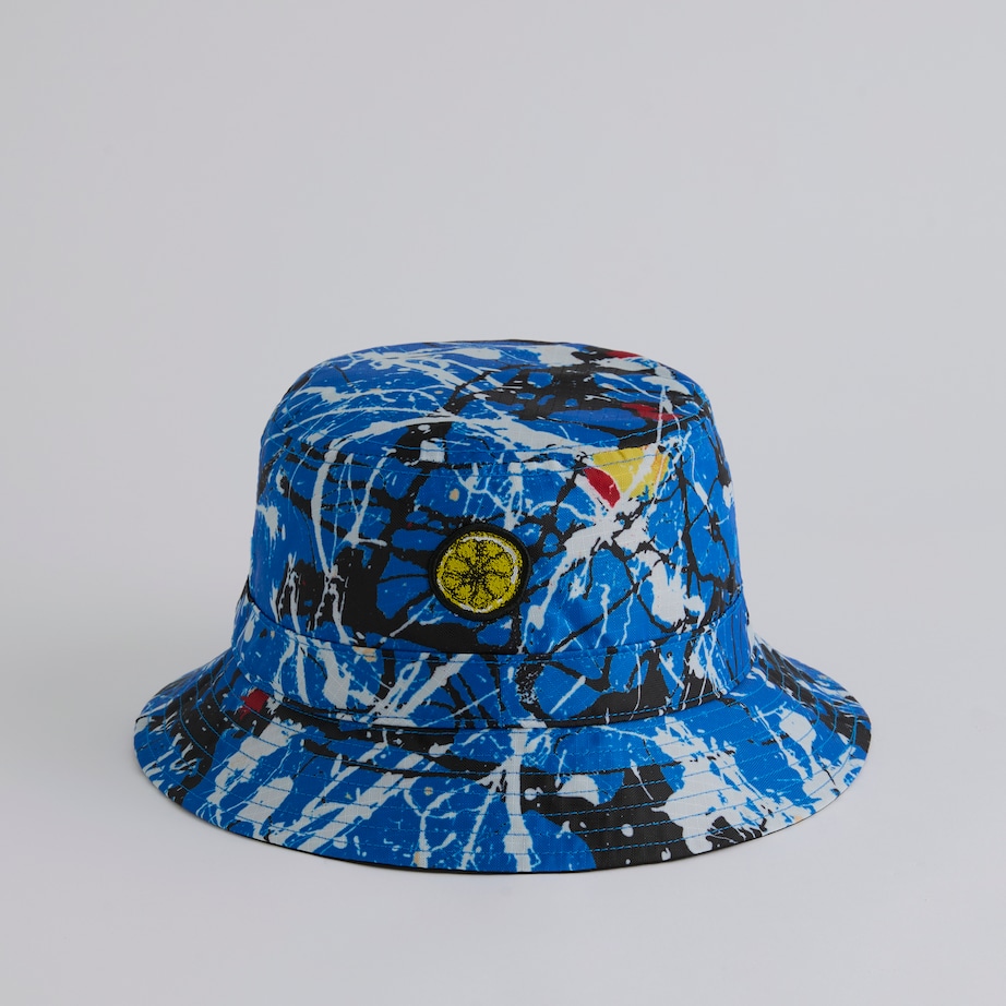 Buy Manchester United x adidas Stone Roses Bucket Hat Blue | Manchester ...