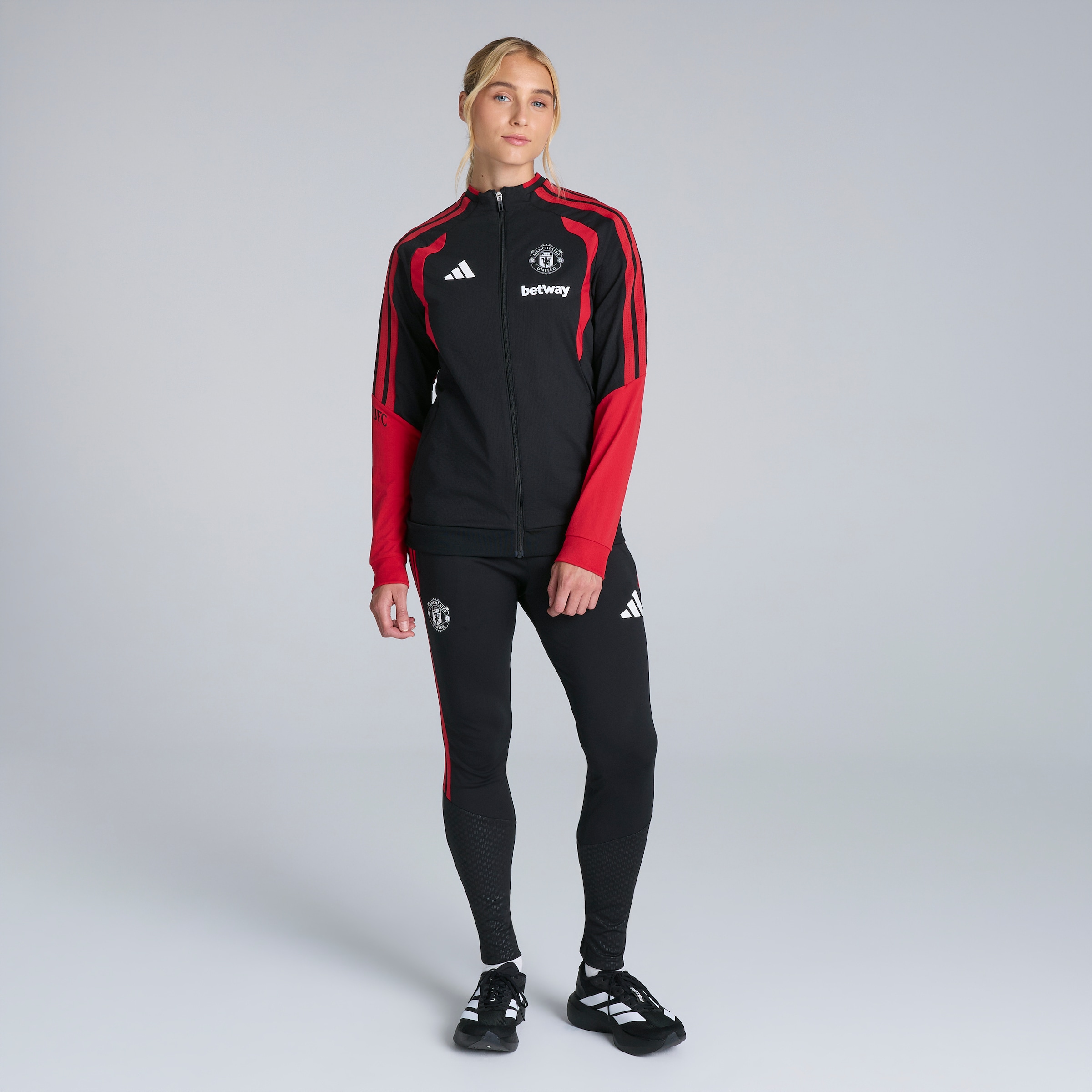 Manchester United Womens 26/27 Training Tiro Authentic Jacket Black (Sponsored) 검정색 세부 사항 [3-5]