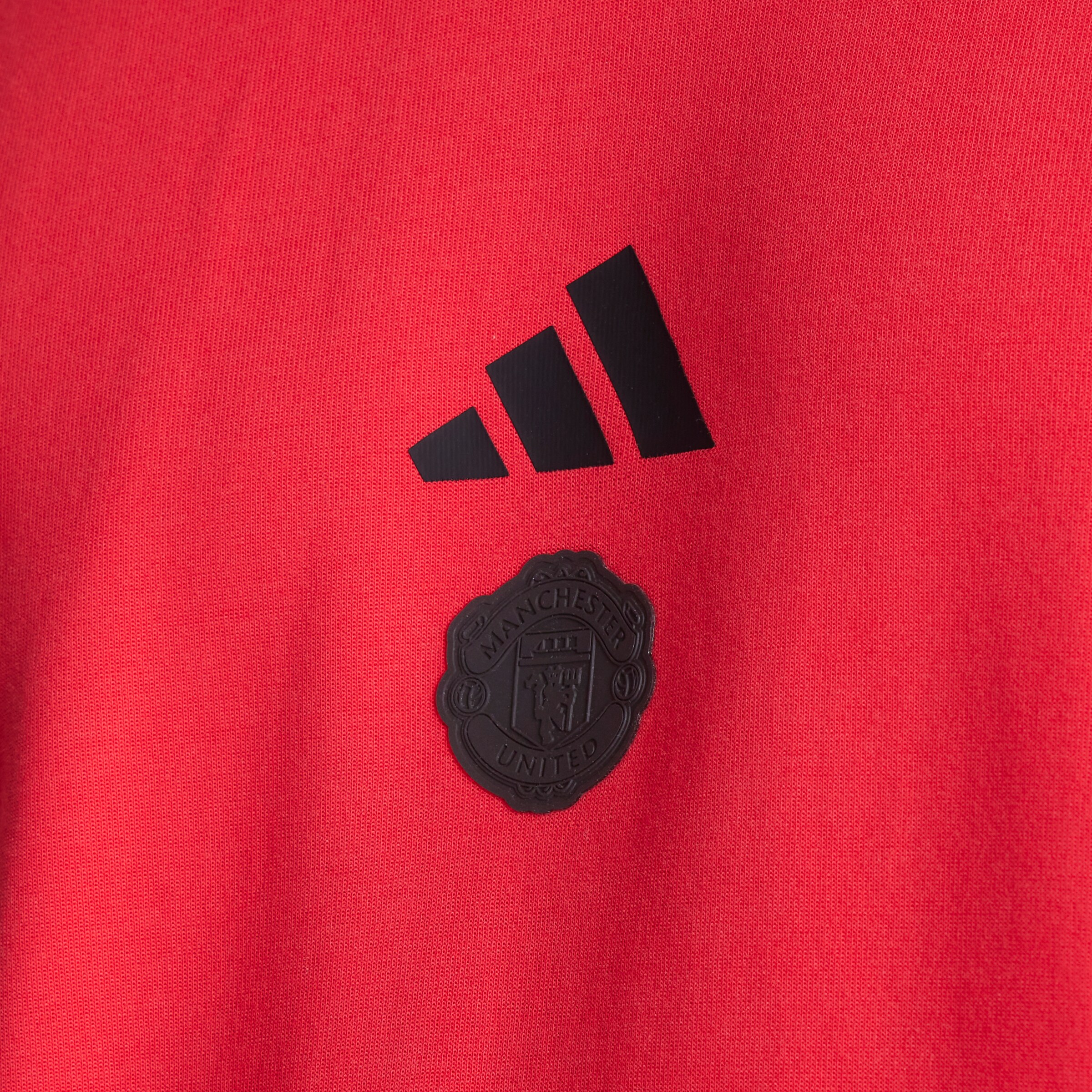 Manchester United x adidas Future Icons Hoodie Red Rouge Détail [5-5]