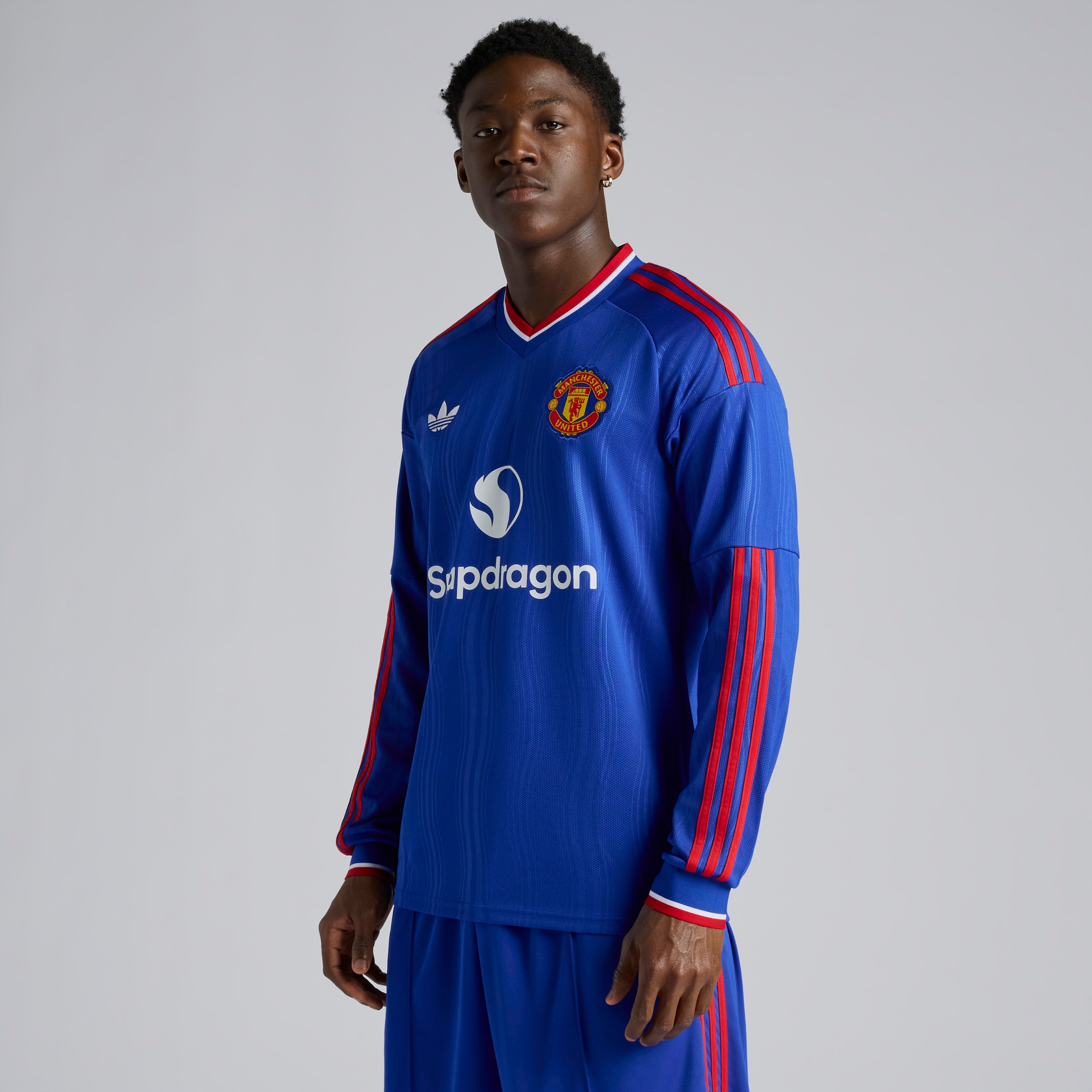 Manchester United 26/27 Away Long Sleeve Jersey 蓝色