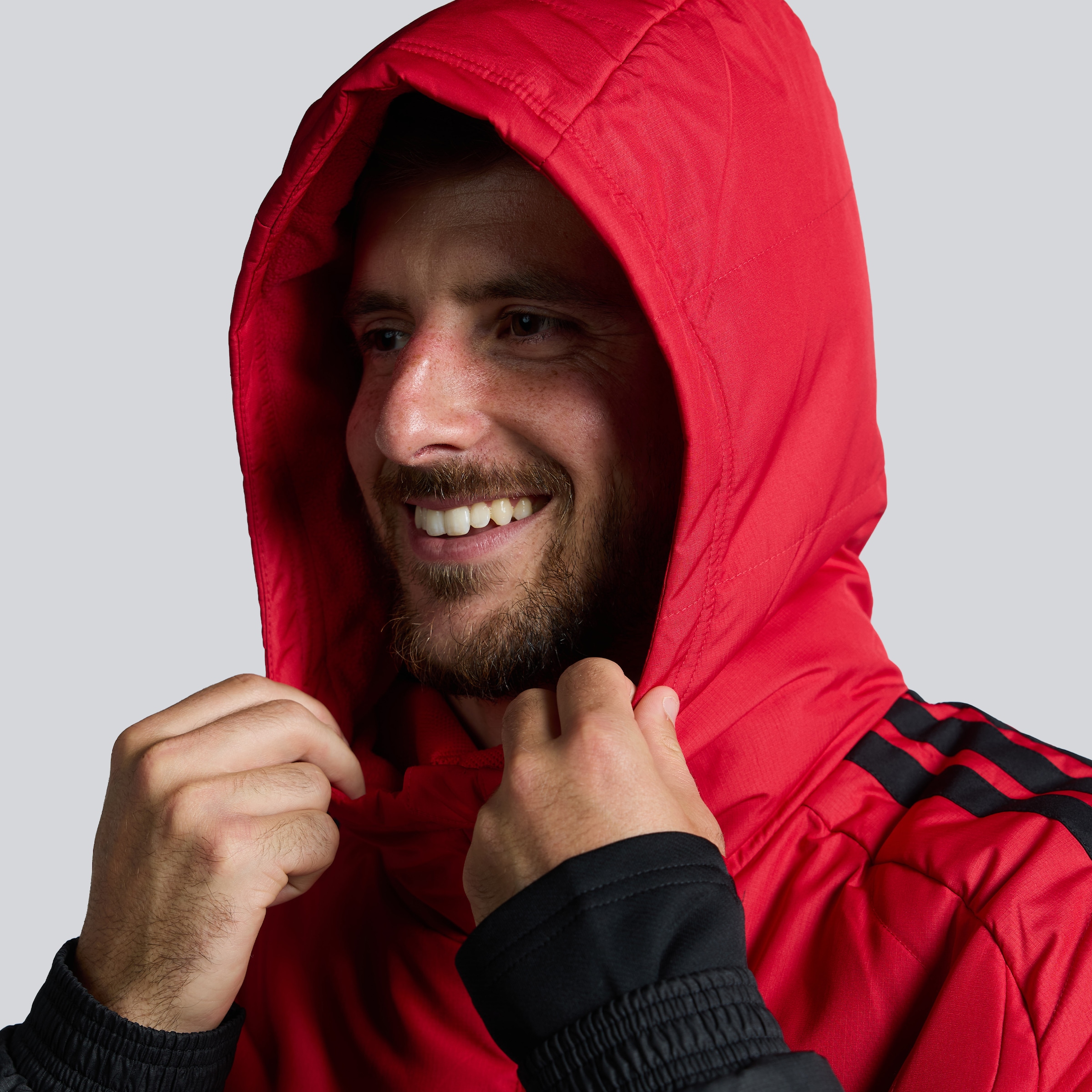 Manchester United 26/27 Training Tiro Authentic Long Coat Red (Sponsored) Red Detail [6-6]