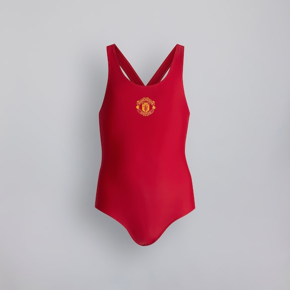 Manchester United Kids Swimming Costume Red Red