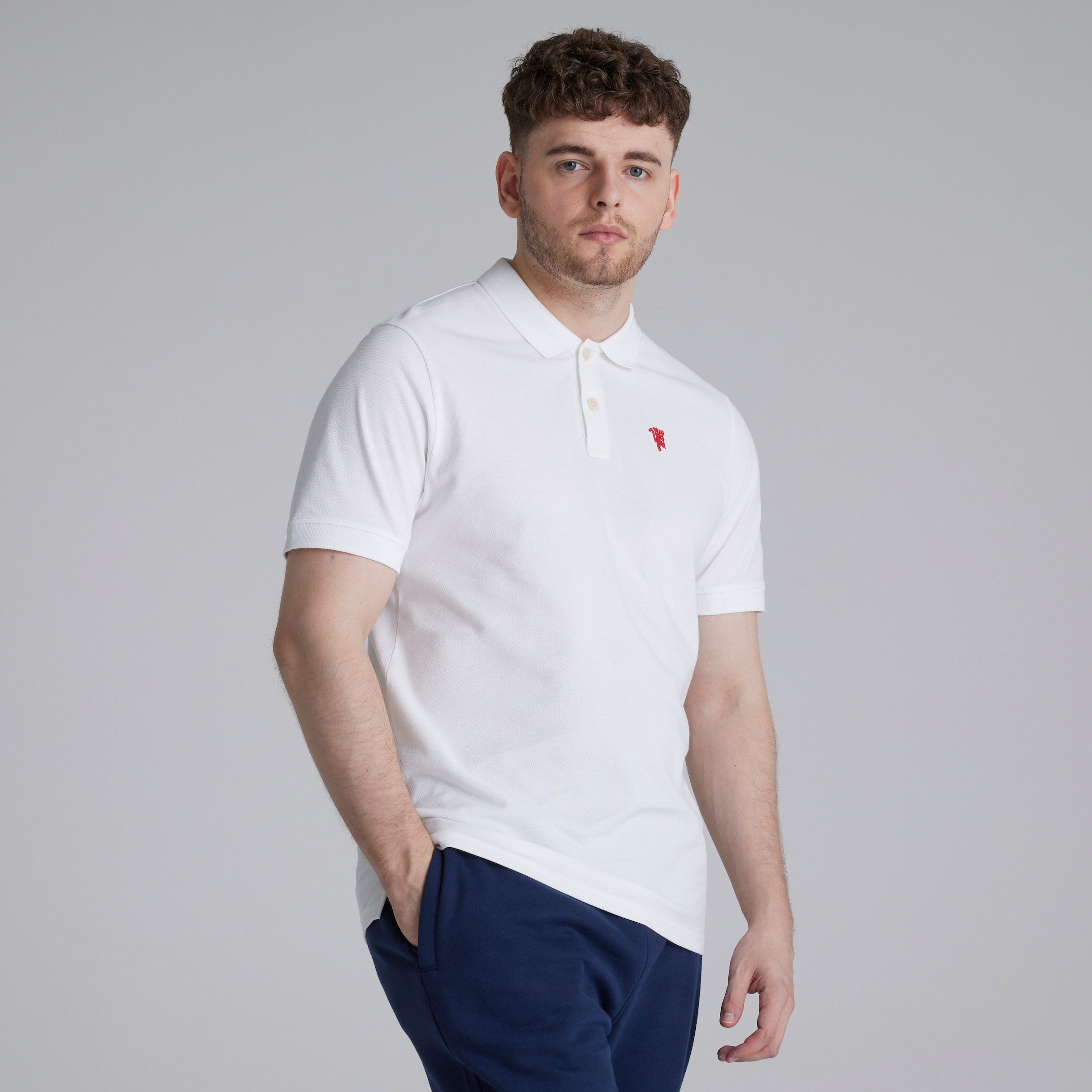 ウェア Manchester United Official Polo Shirt L 2022-23 Manchester United adidas Polo Shirt - 9/10 - (M)