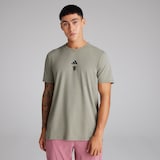 Manchester United x adidas Mens Designed for Training Workout T-Shirt Green