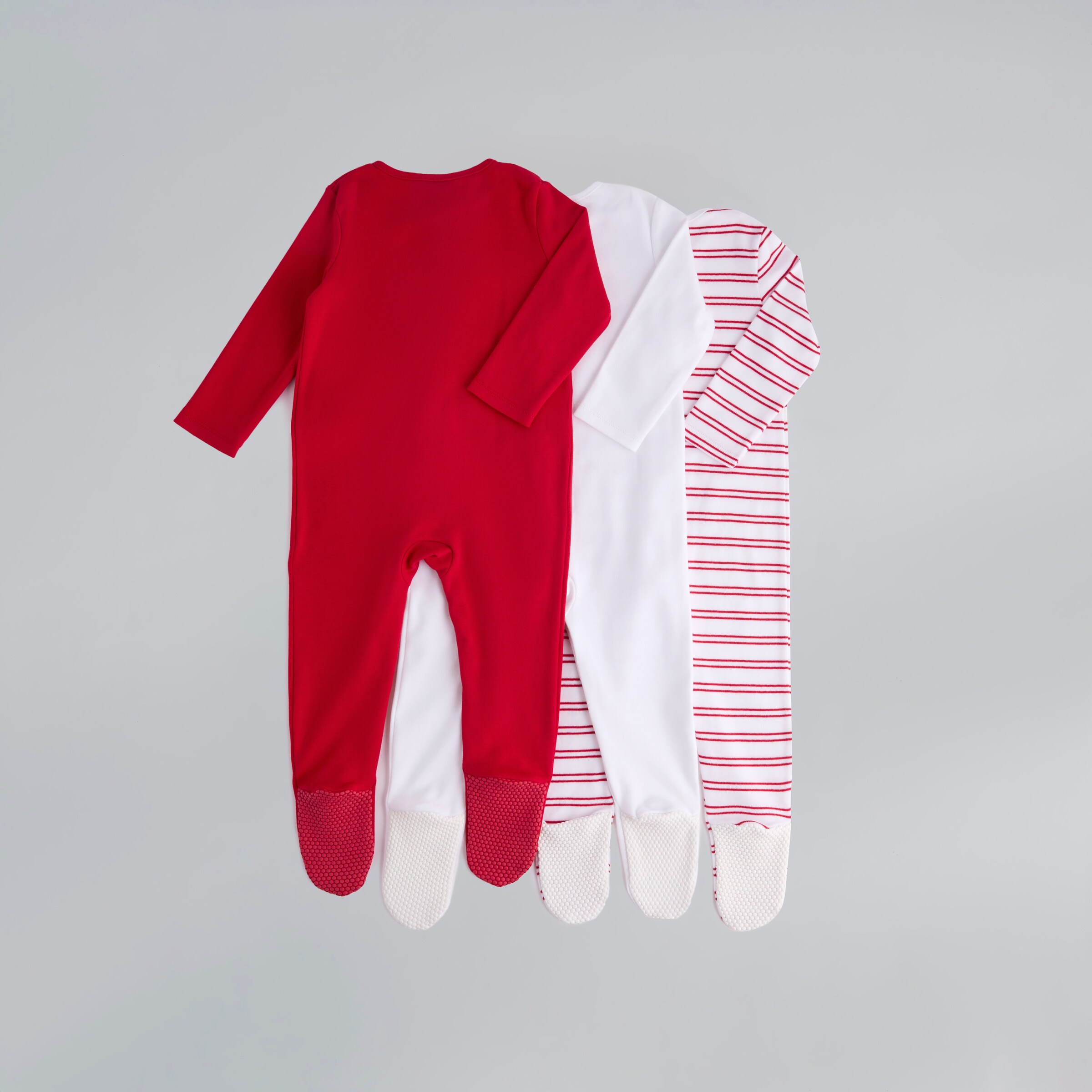Manchester United Baby Printed Sleepsuits 3 Pack Multi Multicolore Détail [2-4]