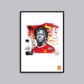 Manchester United Graffiti Mainoo A3 Framed Poster